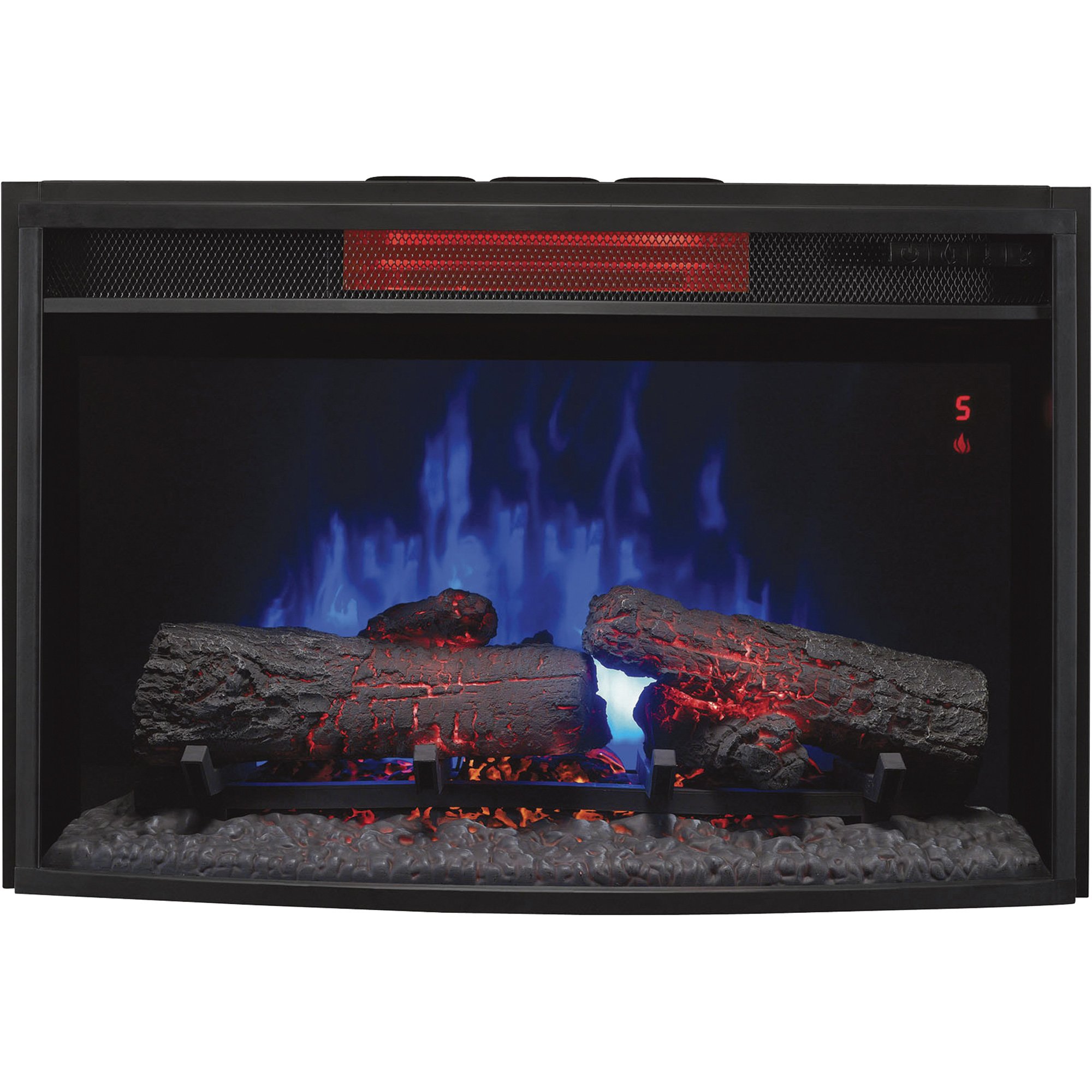 Chimney Free SpectraFire Plus Curved Infrared Electric Fireplace Insert — 5,200 BTU, 25in., Model# 25II310GRA